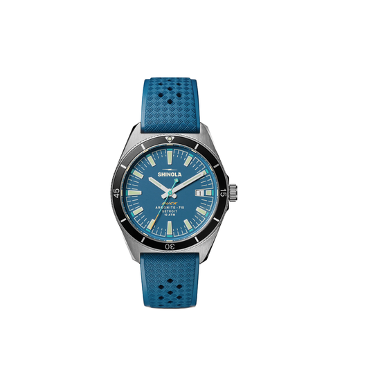 Duck 40 mm 3-Hand Watch with Blue Dial