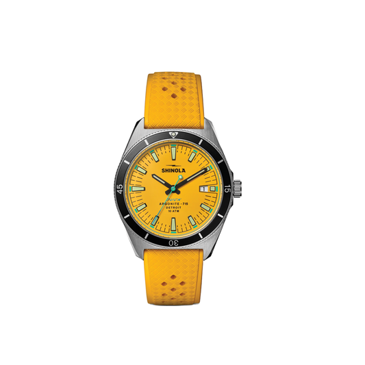 Duck 40 mm 3-Hand Watch with Yellow Dial