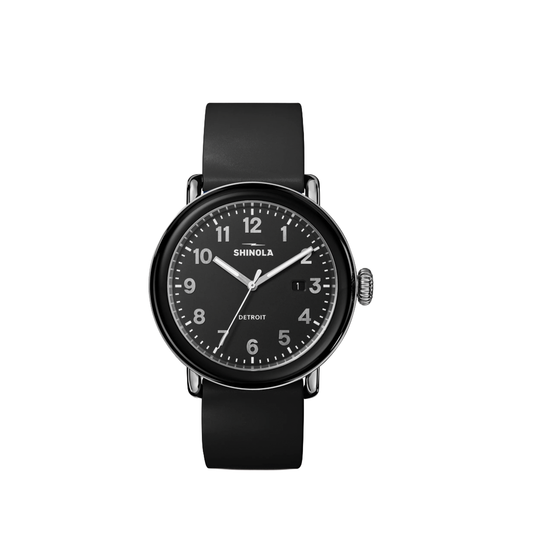 Detrola 41 mm with 3-Hands and Black Dial