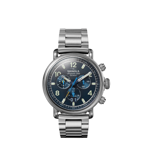Runwell 42 mm Titanium with Blue Dial Gift Set