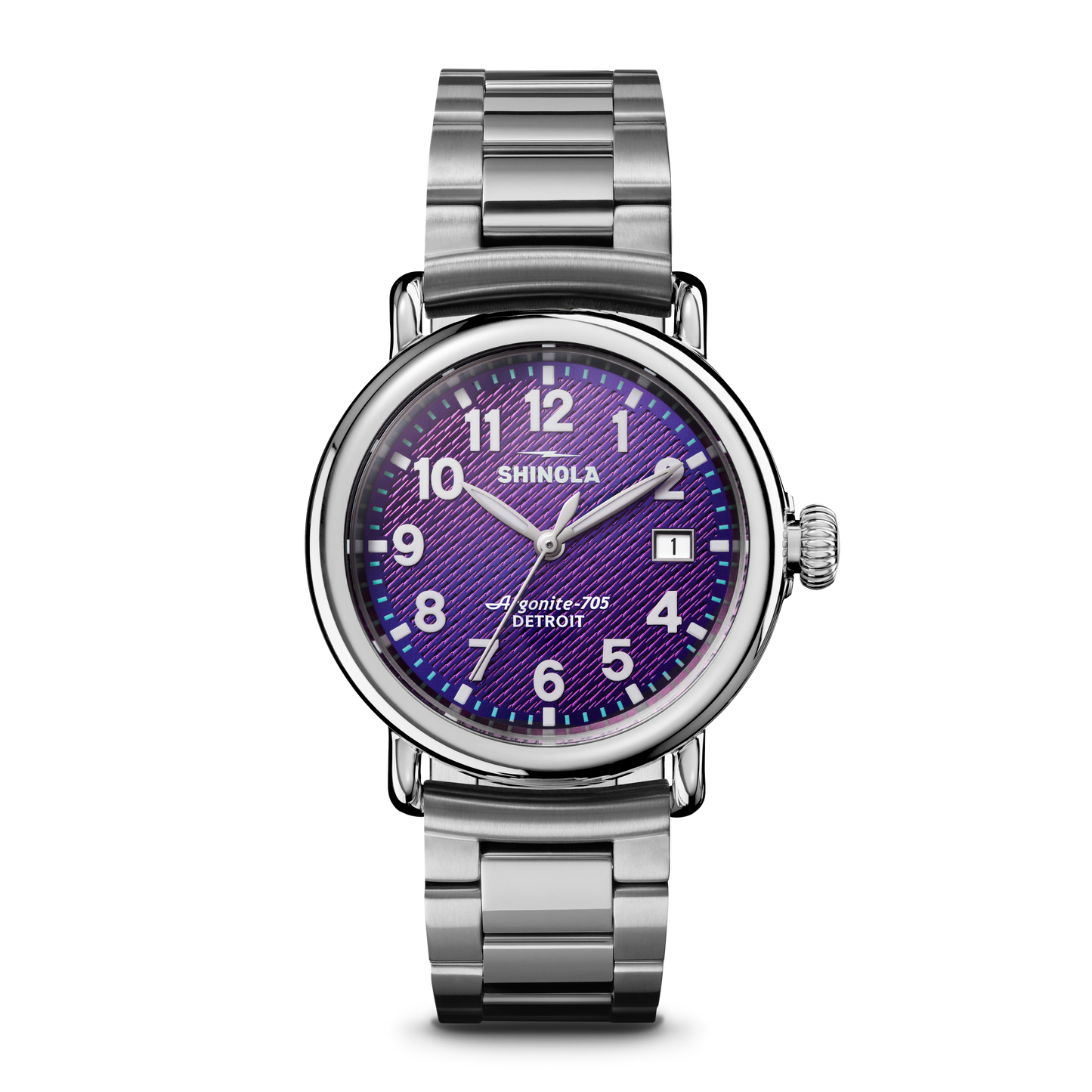 Runwell 36mm Quartz Watch with 'Silicon Purple' Dial