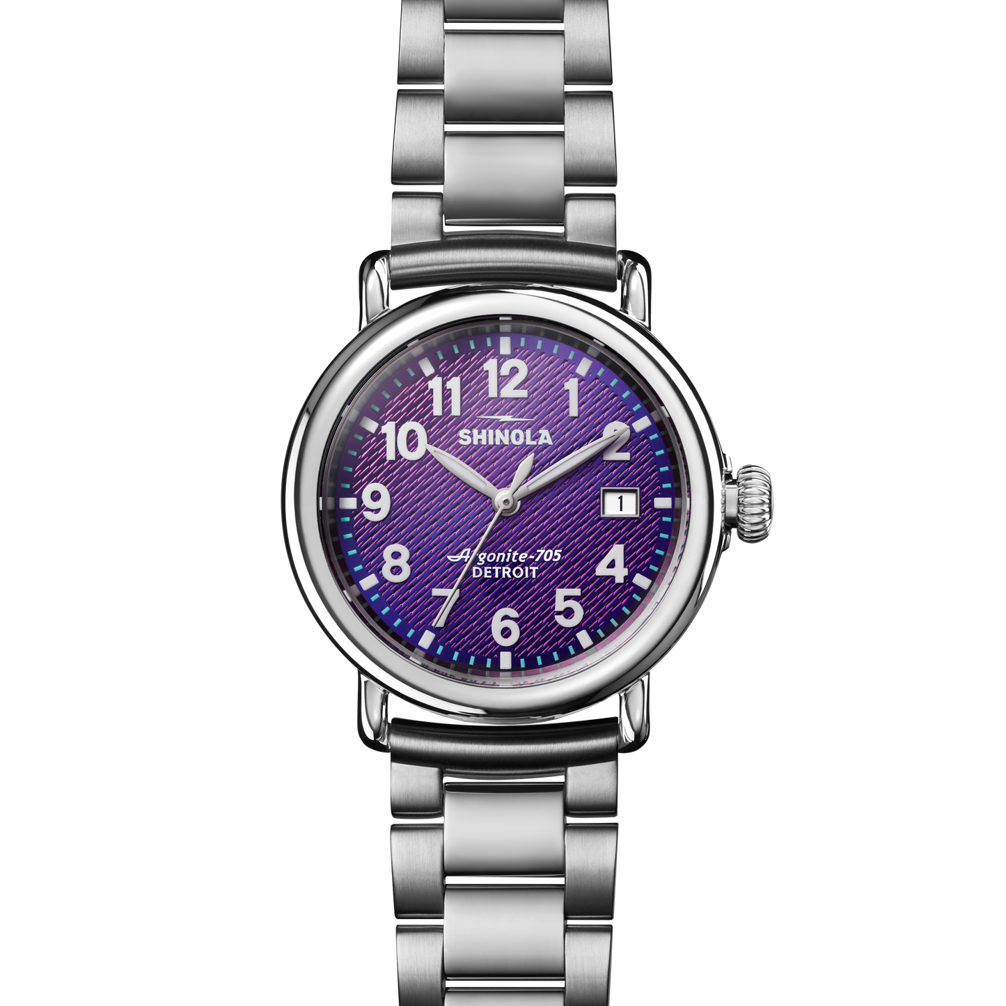 Runwell 36mm Quartz Watch with 'Silicon Purple' Dial