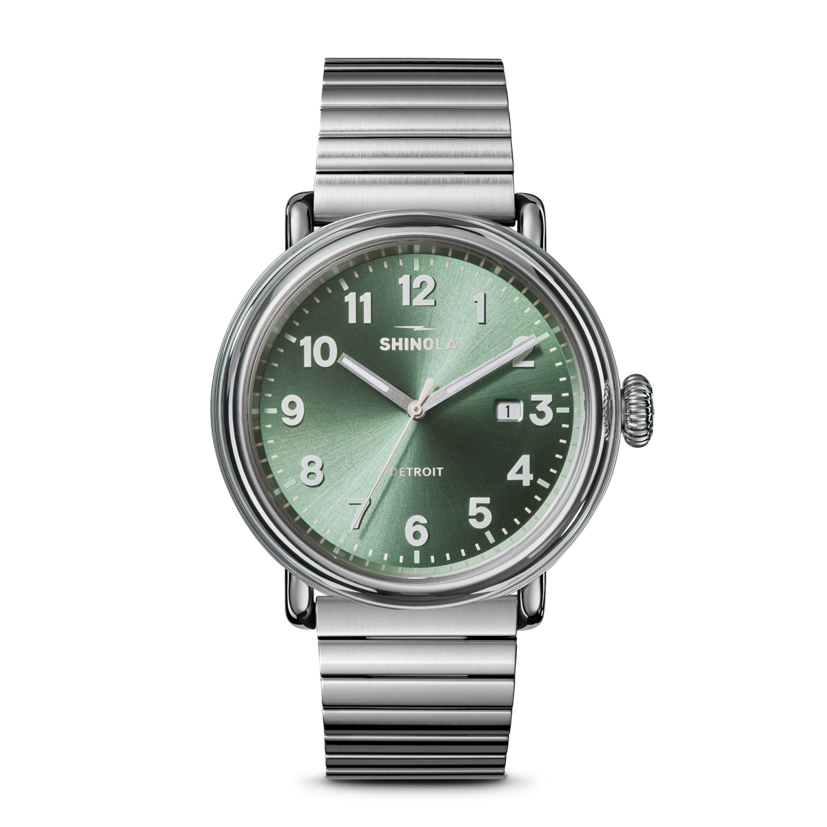 Detrola 41 mm 3-Hand Watch with Cypress Green Dial