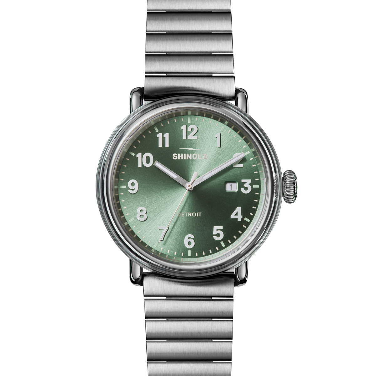 Detrola 41 mm 3-Hand Watch with Cypress Green Dial