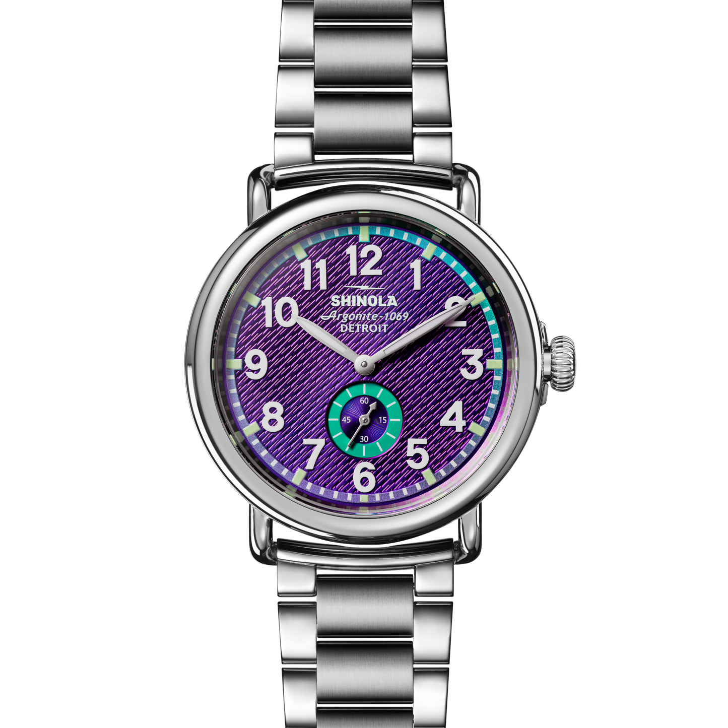 41mm Runwell Subsecond Watch with "Silicon Purple' Dial