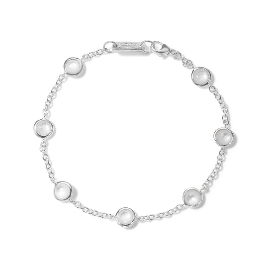 Lollipop Stone Station Bracelet with Mother of Pearl