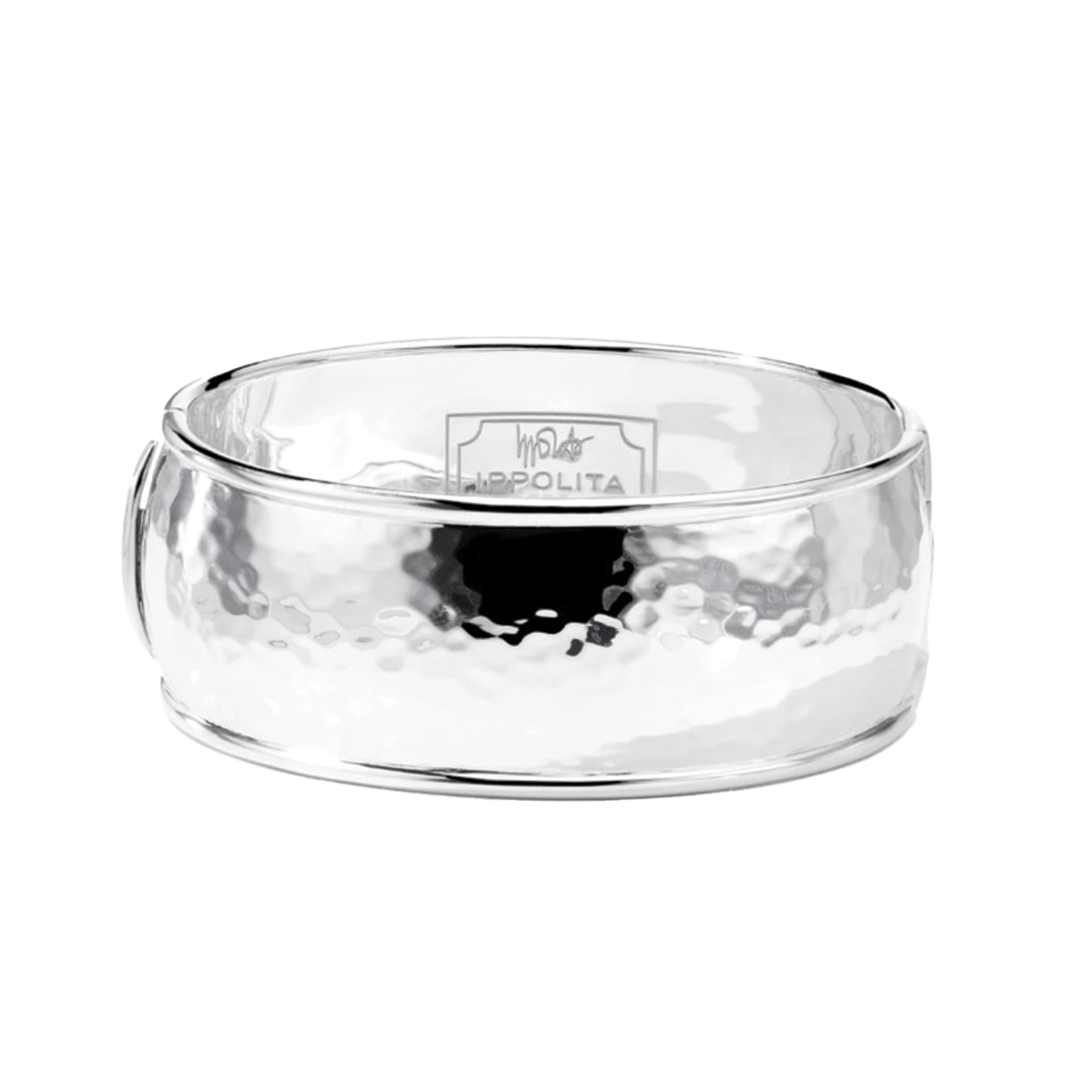 'Classico' Sterling Silver Wide Goddess Bangle