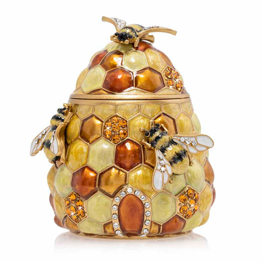 Swarovski Crystal Honey Beehive Box