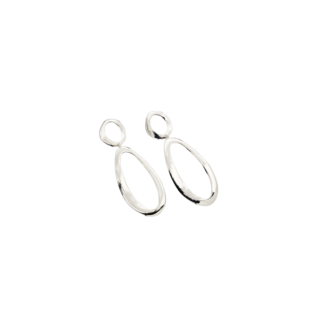 Classico Long Snowman Post Earrings