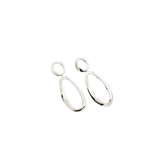 Classico Long Snowman Post Earrings
