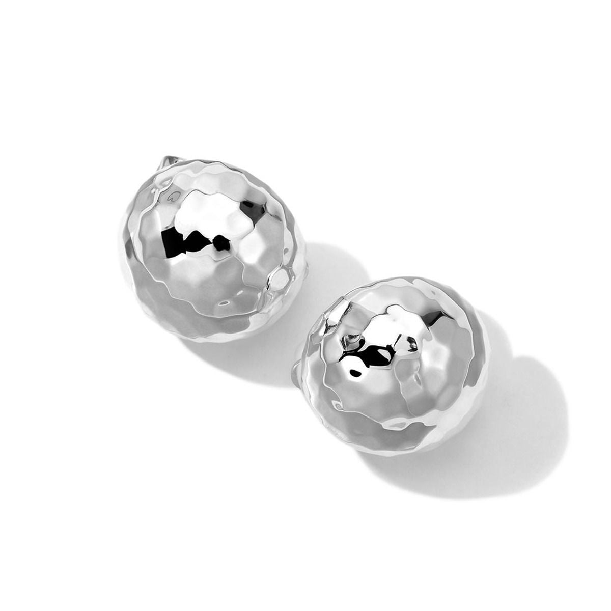 Silver Classico Pinball Stud Earrings