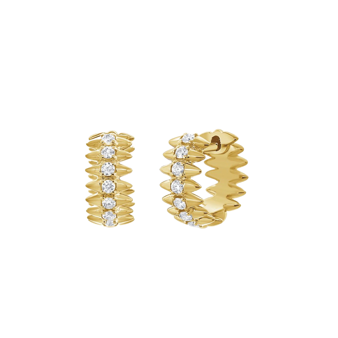 Diamond Spike Hoops