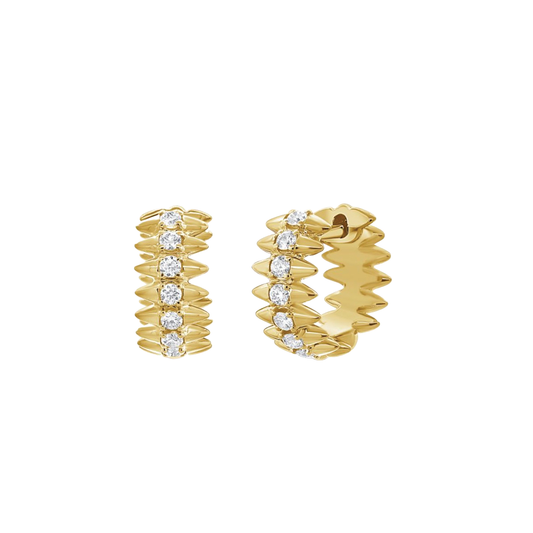 Diamond Spike Hoops