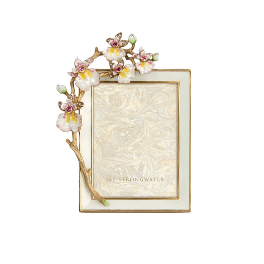 Jay Strongwater 3 X 4 Kelsey Orchid Flora Frame