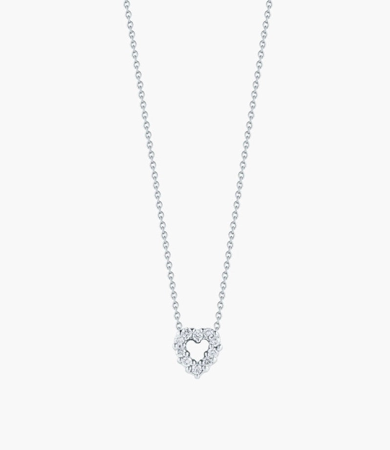 Reversible Heart Pendant with Pink Sapphires & Diamonds