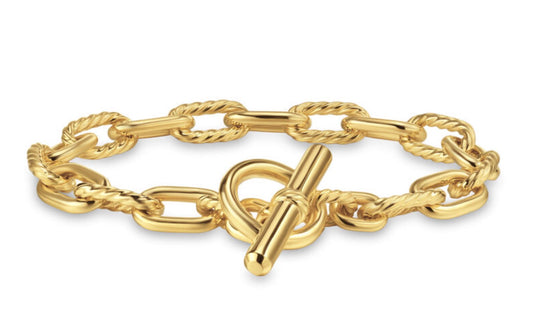 DY Madison® Toggle Chain Bracelet in 18K Yellow Gold