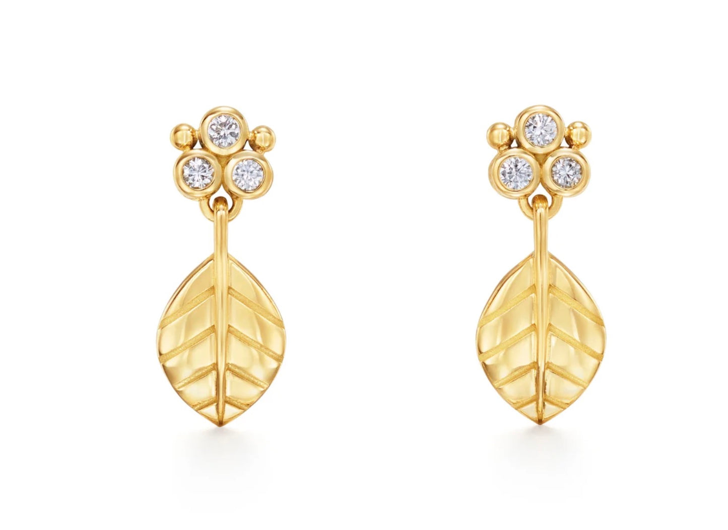 Arcadia Drop Earrings with Diamonds