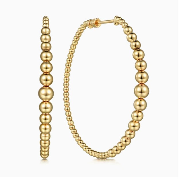 Hoop Earrings in 14k Yellow Gold