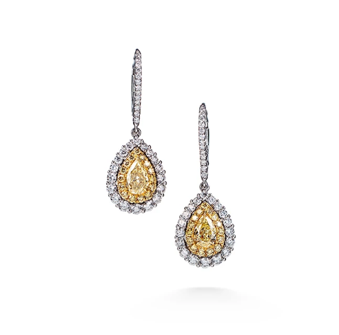 Yellow Diamond Earrings at Mann's Jewelers