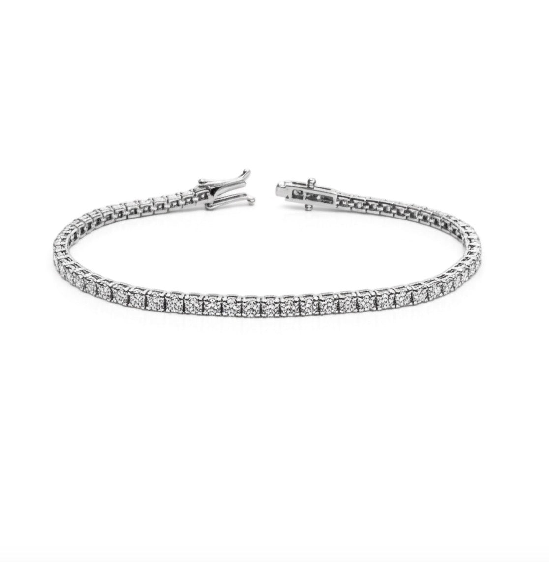 90-Stone Diamond Tennis Bracelet