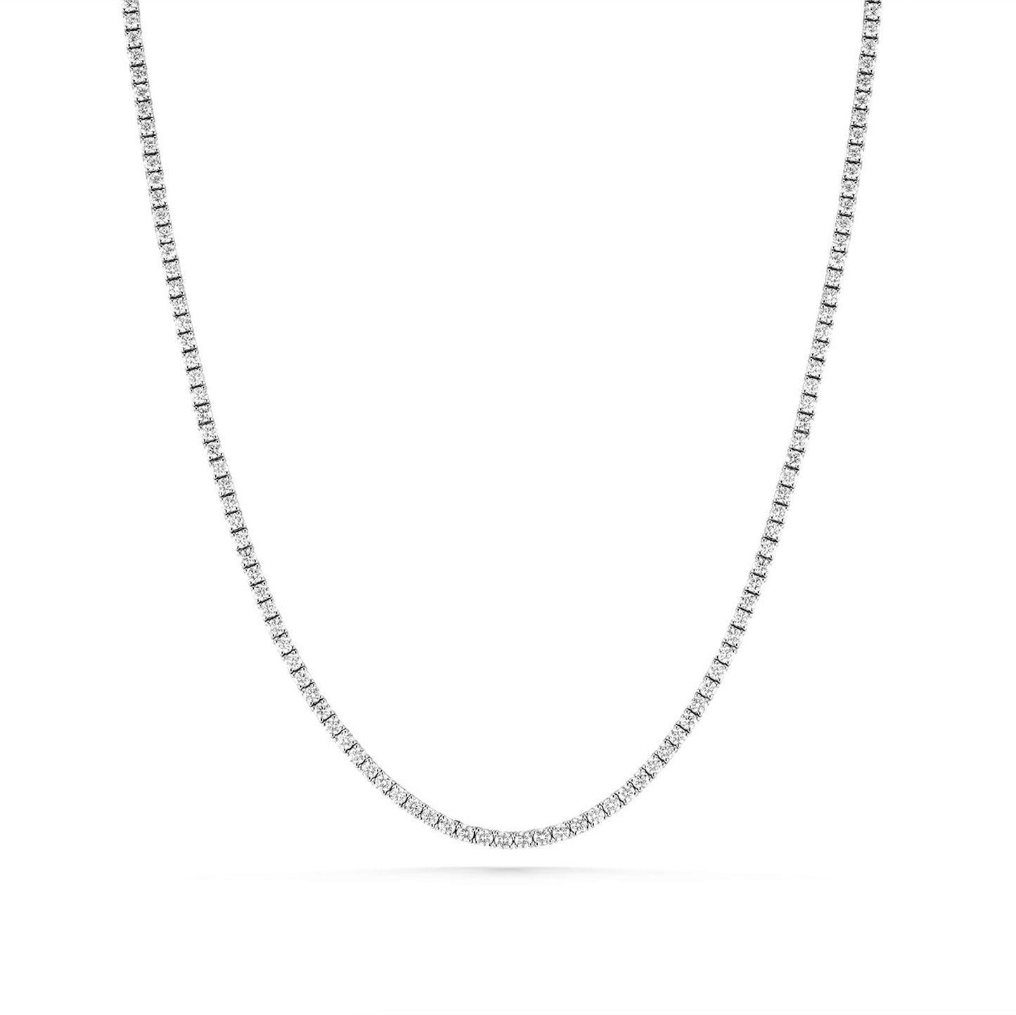 Straight Line Diamond Necklace