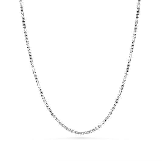 Straight Line Diamond Necklace