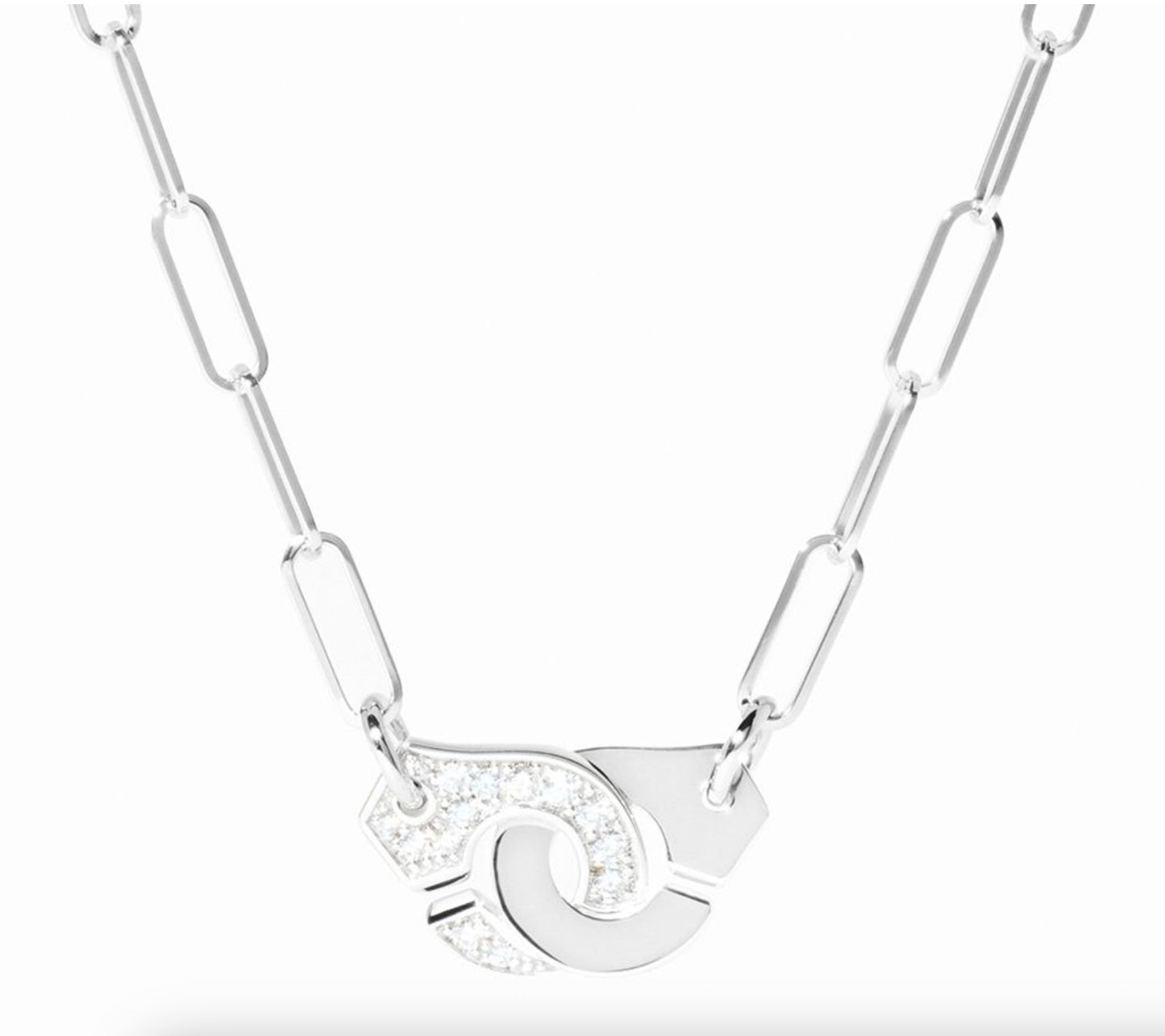 Menottes R10 Necklace in White Gold