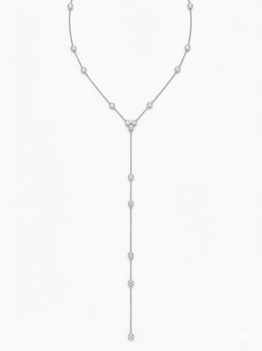 Diamond Station Drop Lariat