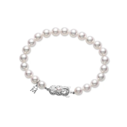 6.5mm Akoya Pearl Bracelet with Signature Clasp