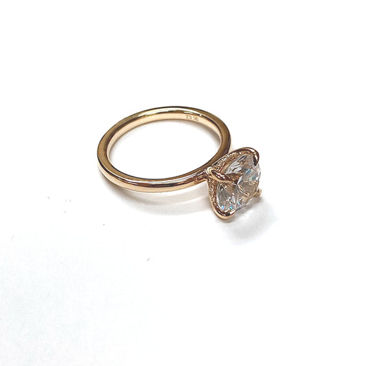 MJ YOUR WAY 9K/CZ SAMPLE PRICED AS 14KY 4-PRONG SOLITAIRE MO...
