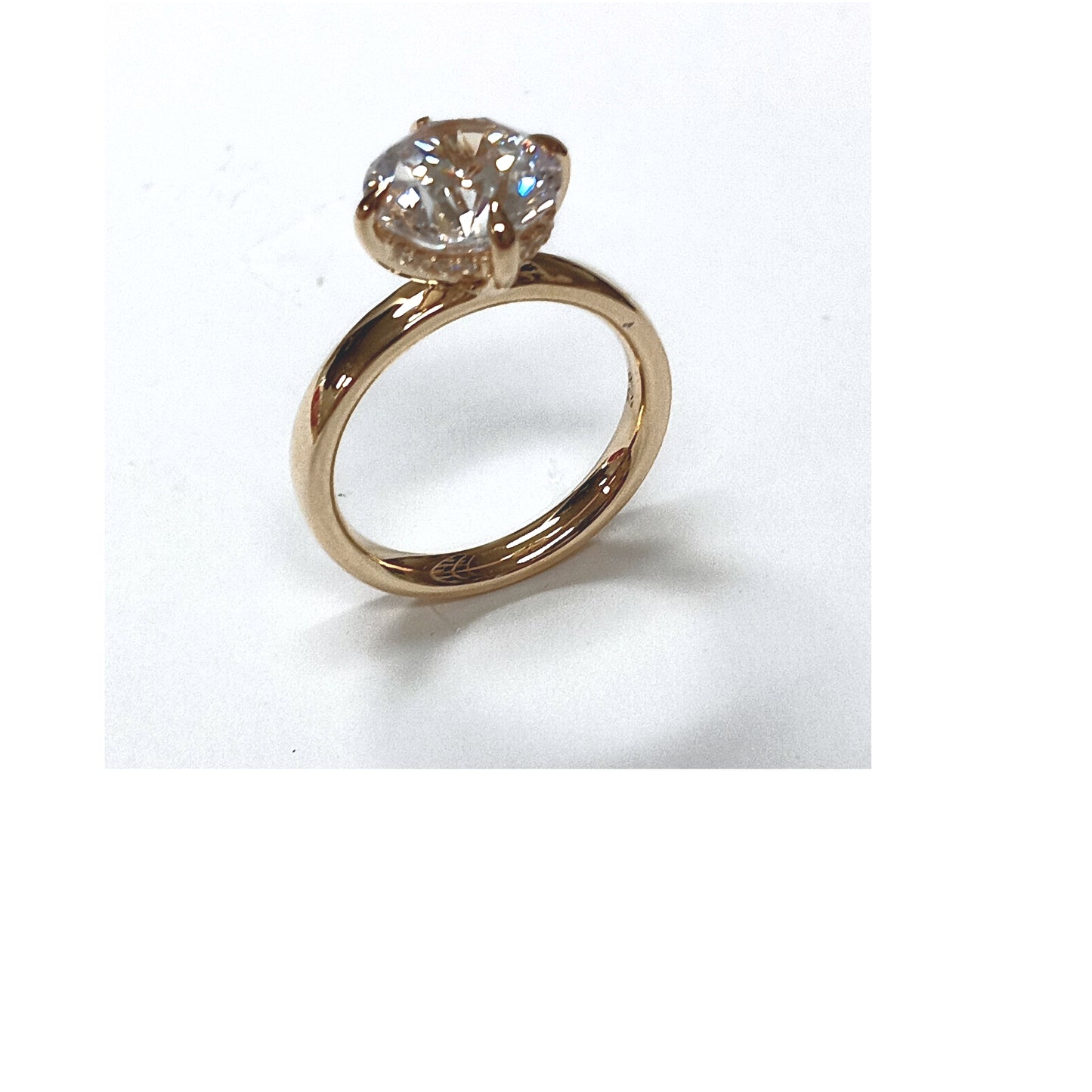 MJ YOUR WAY 9K/CZ SAMPLE PRICED AS 14KY COMPASS SET SOLITAIR...