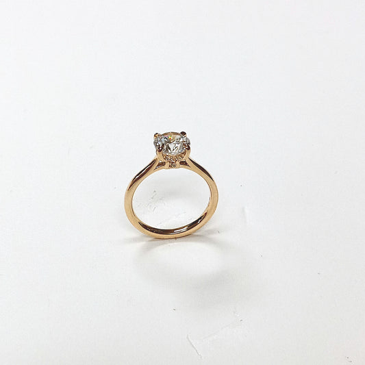 MJ YOUR WAY 9K/CZ SAMPLE PRICED AS 14KY 4-PRONG SOLITAIRE MO...