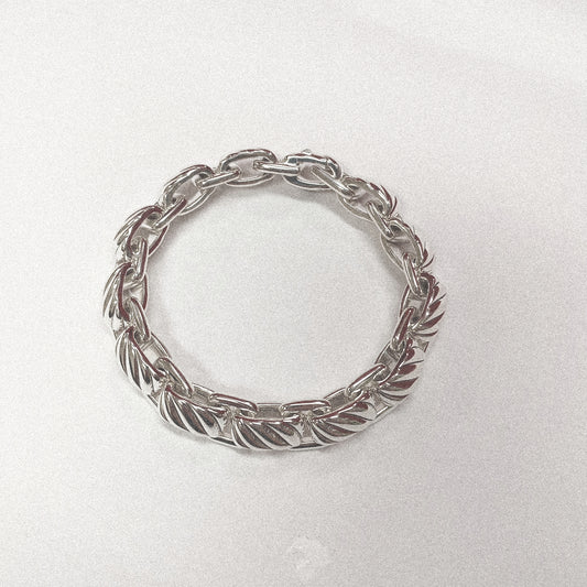 DAVID YURMAN SS SCULPTED CABLE LINK BRACELET, 11.5MM, SIZE M...