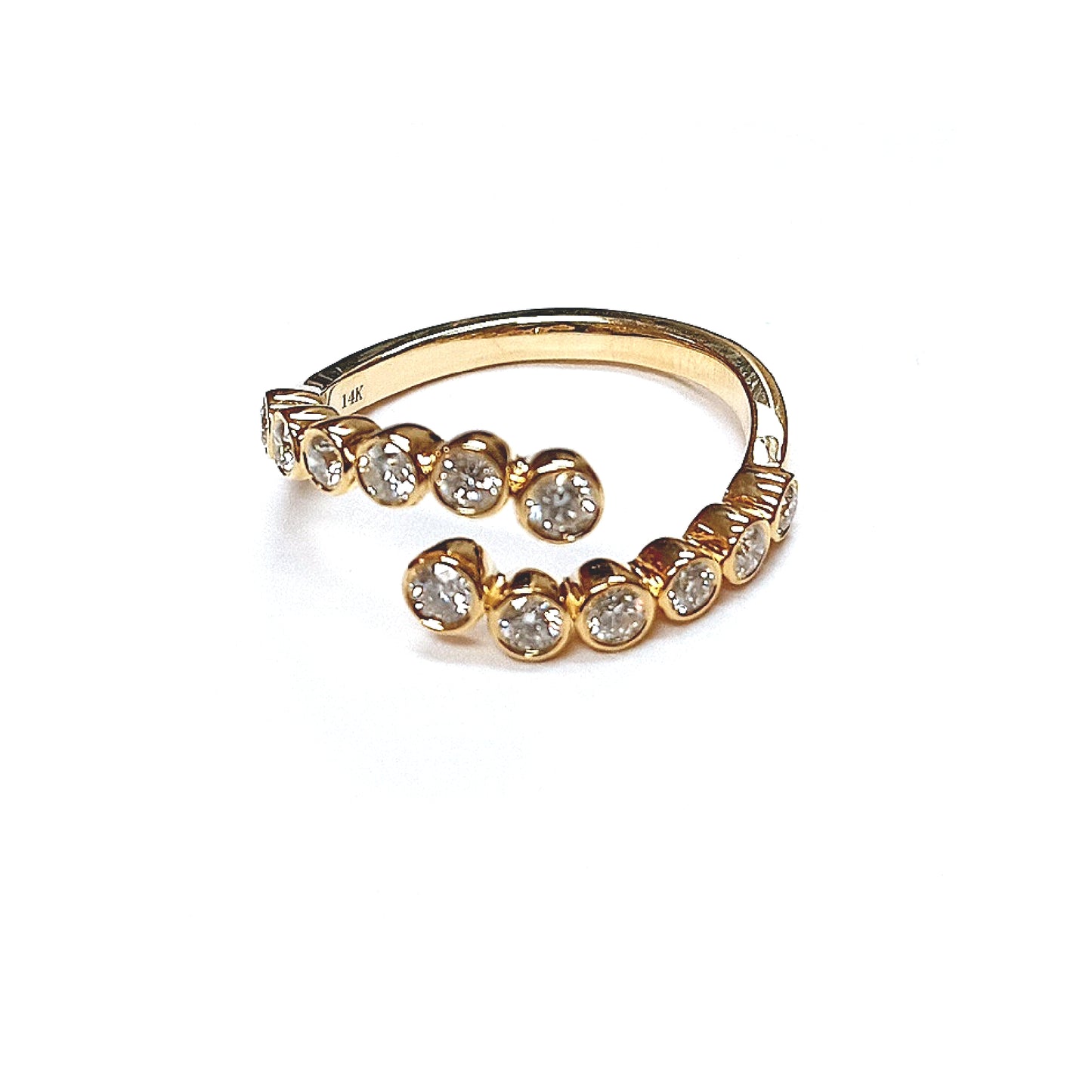Diamond Bypass Ring