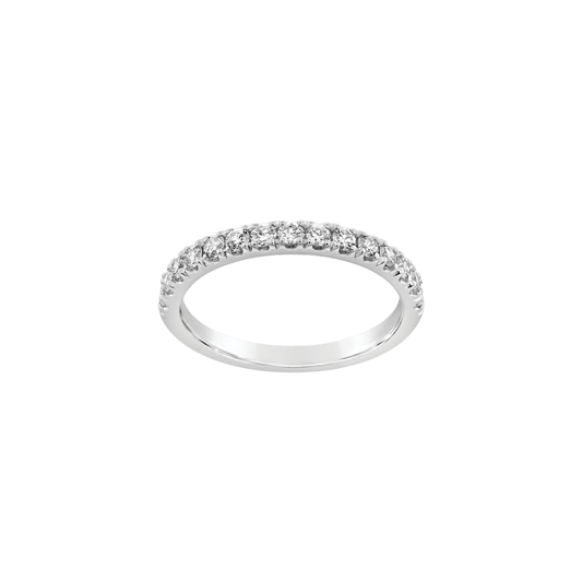 Halfway Prong Set Diamond Band, 0.50ctw