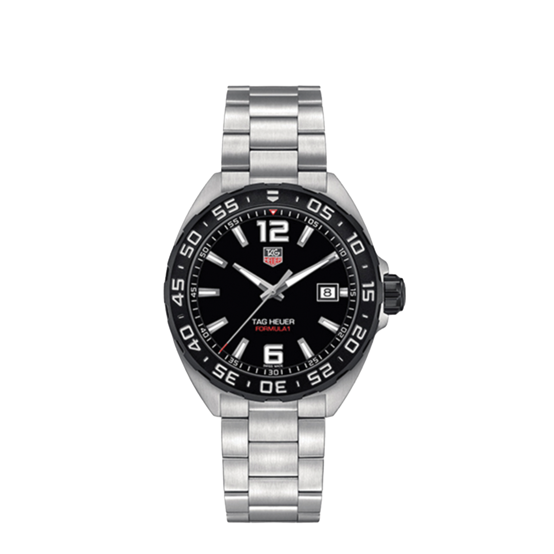 41mm Formula 1 Watch with Date and Black Dial
