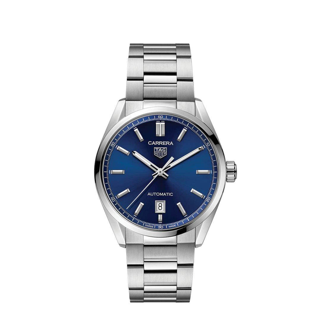 39mm Carrera Watch with Blue Dial