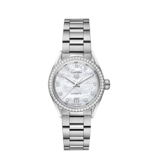 29mm Carrera Calibre Women's Watch with Diamond Bezel
