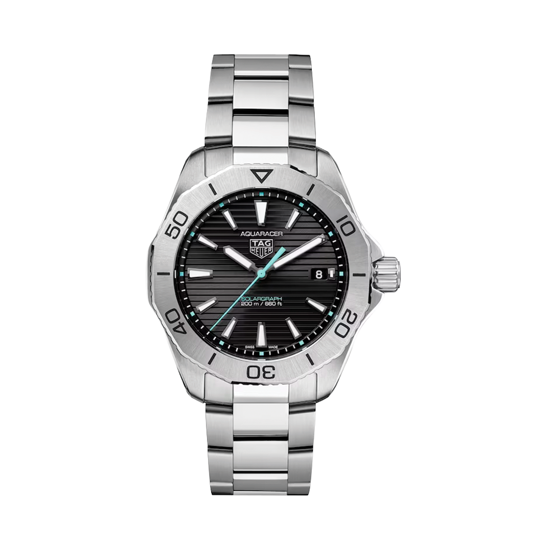 40 mm Aquaracer Professional 200 Solargraph with Black Dial