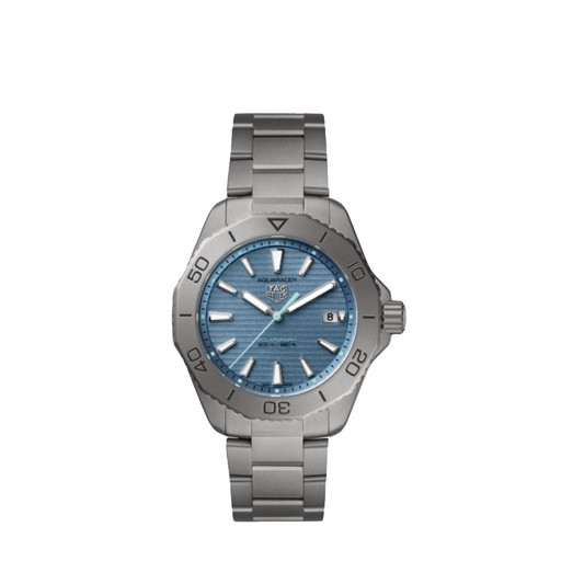 40 mm Titanium Aquaracer Solargraph with Blue Dial