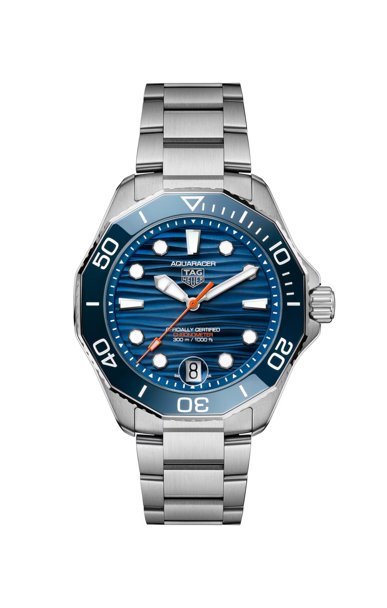 TAG HEUER STNLS 42MM AQUARACER PROFESSIONAL 300 GMT AUTOMATI...