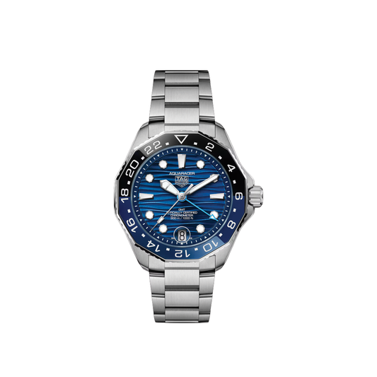 42mm Aquaracer 300 GMT Watch with Blue Dial