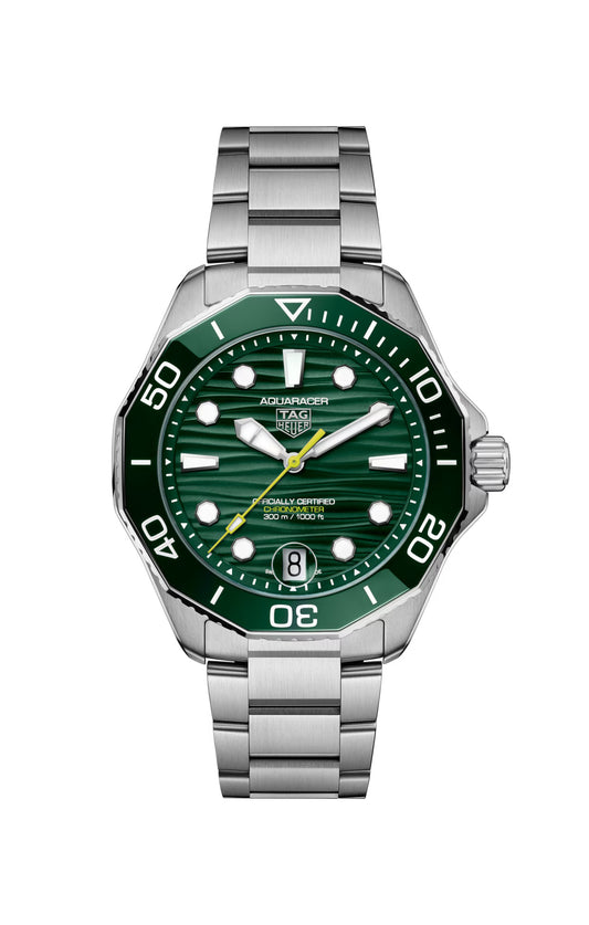 42mm Aquaracer Automatic Watch with Green Dial