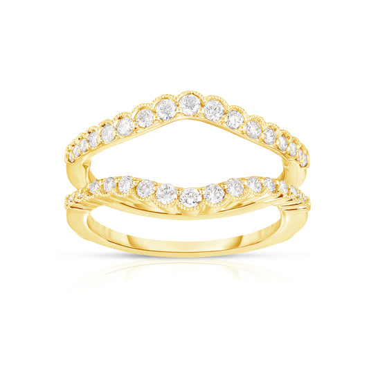 Insert Style Band in Yellow Gold