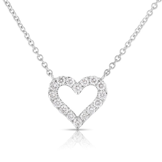 Diamond Heart Pendant Necklace