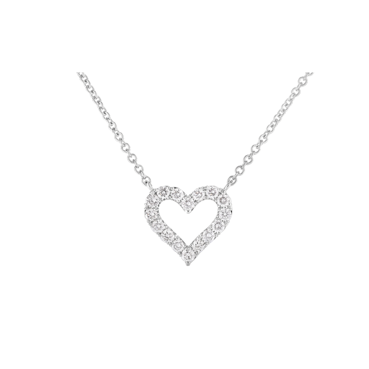 Diamond Heart Pendant Necklace