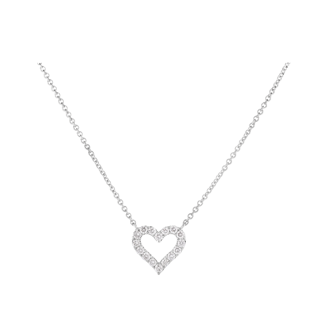 Diamond Heart Pendant Necklace