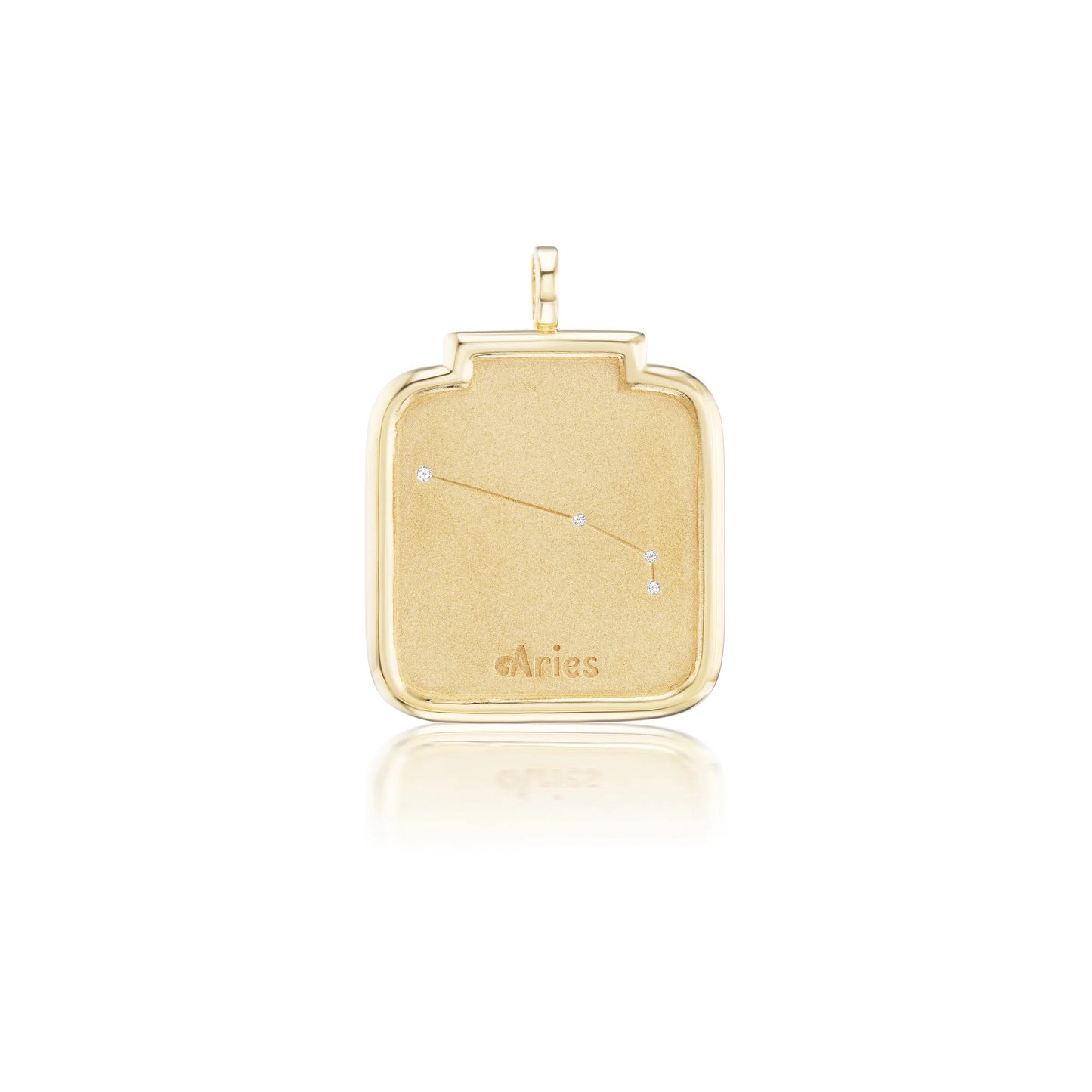 Aires Zodiac Pendant with Diamonds
