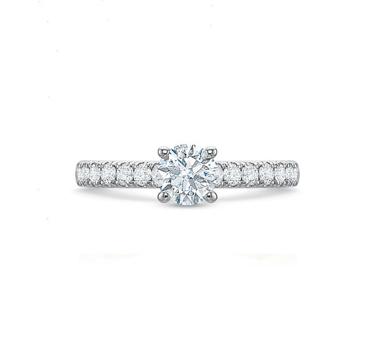 Round Brilliant Engagement Ring 1.25tw