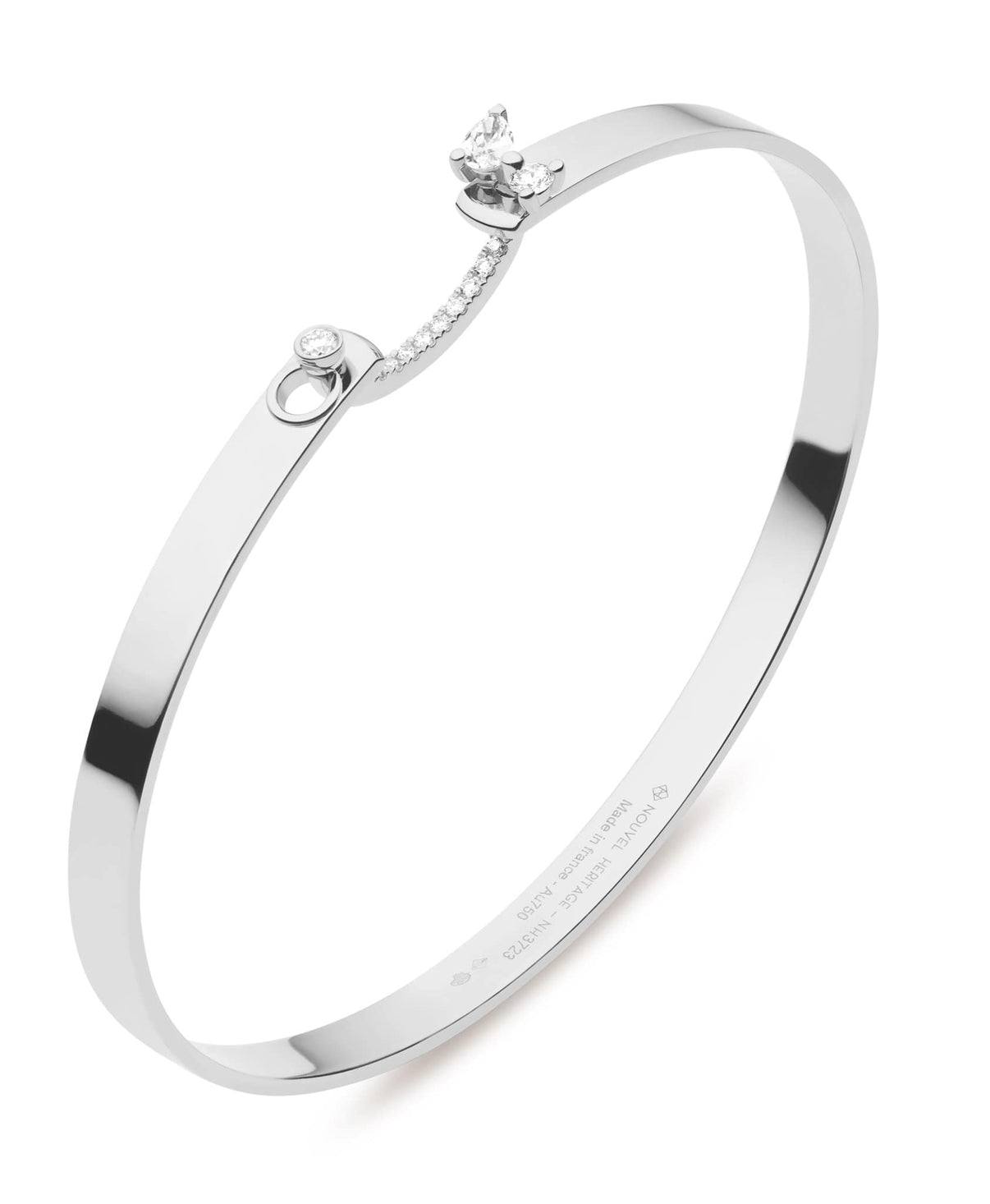'Cocktail Time' Bangle in White Gold